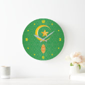 Eid al Fitr Mubarak Ramadan Kareem Moon Star Große Wanduhr (Zuhause)