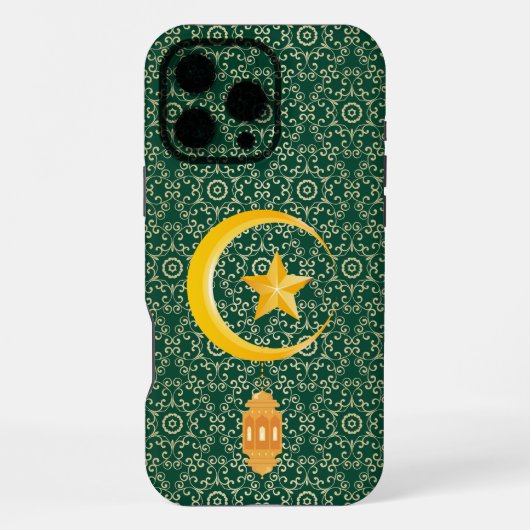 Eid al Fitr Mubarak Ramadan Kareem Moon Star iPhone Hülle (Rückseite)