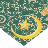 Eid al Fitr Mubarak Ramadan Kareem Moon Star Kurzer Tischläufer (Ecke)