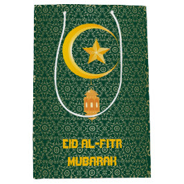 Eid al Fitr Mubarak Ramadan Kareem Moon Star Mittlere Geschenktüte
