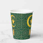 Eid al Fitr Mubarak Ramadan Kareem Moon Star Pappbecher (Rechts)