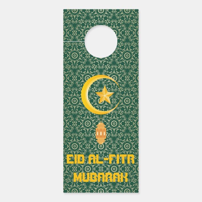 Eid al Fitr Mubarak Ramadan Kareem Moon Star Türanhänger (Vorderseite)