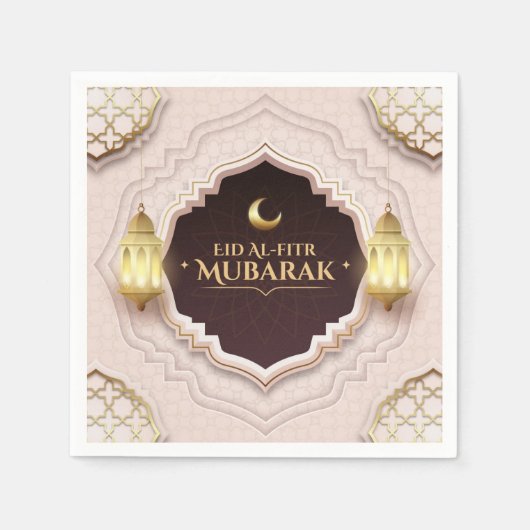 Eid Al-Fitr Mubarak Serviette (Vorderseite)