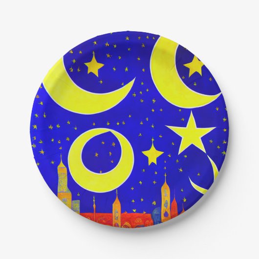 Eid al-Fitr-Papierplatte Pappteller (Vorderseite)