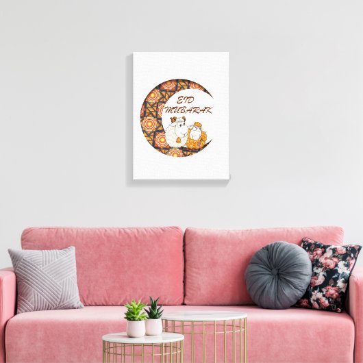 eid aladha mubarak 2023 leinwanddruck (Insitu (Wohnzimmer))