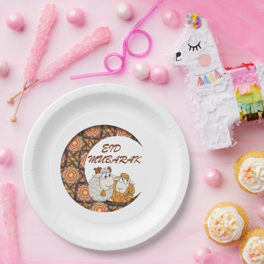 eid aladha mubarak 2023 pappteller (Party)
