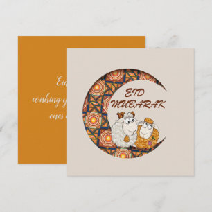 eid aladha mubarak 2025 feiertagskarte