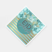 Eid Aquamarin Floral Napkin Serviette (Ecke)