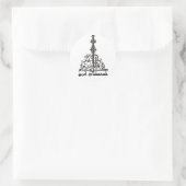 Eid Card Runder Aufkleber (Tasche)