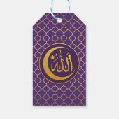 Eid Celebration Geschenk Tag Gold Marokkanisches M Geschenkanhänger (Rückseite)