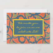 Eid Celebration Invitation - Traditionelles Design Einladung (Vorderseite)