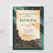 Eid Celebration ornamental Emerald Eid Party Eid Einladung (Vorderseite)