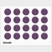 Eid Celebration Sticker Gold Morrocan Muster (Blatt)