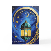 Eid Crescent Stars und Moon