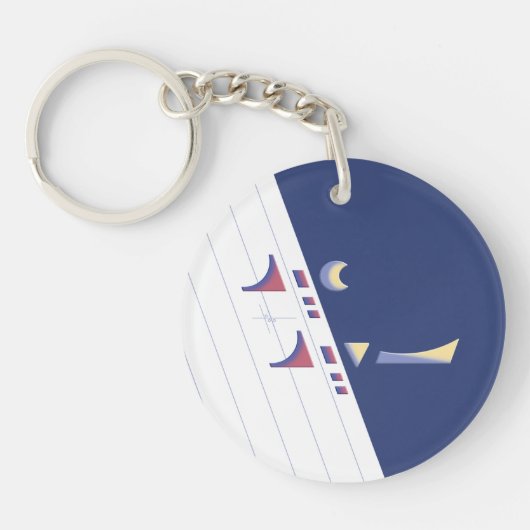 Eid Delight (Mitternacht) Schlüsselanhänger (Vorderseite)