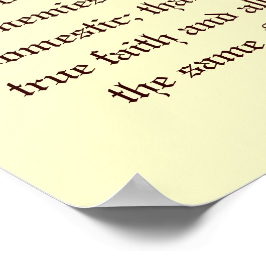 Eid der Aufnahme Poster (Ecke)