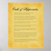 Eid der Hippokrates, Pergament der Leinwand ausseh Poster (Vorne)