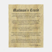 Eid des Briefführers Mailman Fleecedecke (Vorderseite)