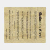 Eid des Briefführers Mailman Fleecedecke (Vorderseite (Horizontal))