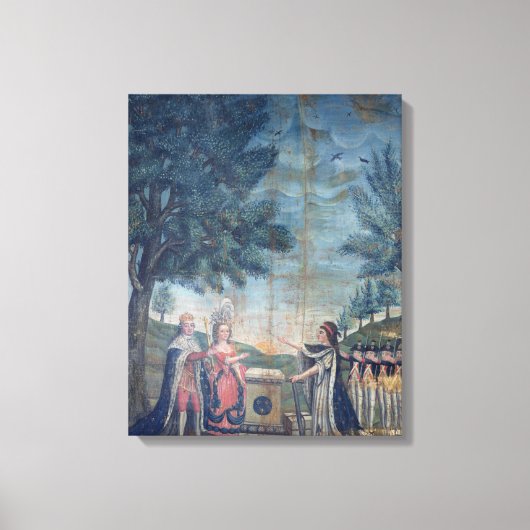Eid des Königs, der Königin Leinwanddruck (Vorderseite)
