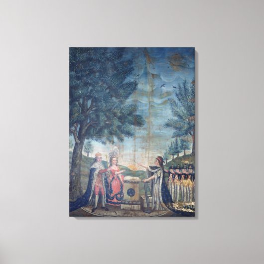 Eid des Königs, der Königin Leinwanddruck (Vorderseite)