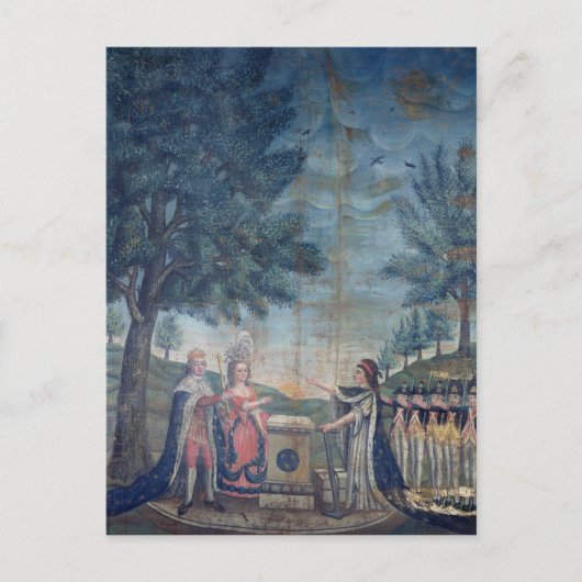 Eid des Königs, der Königin Postkarte (Vorderseite)