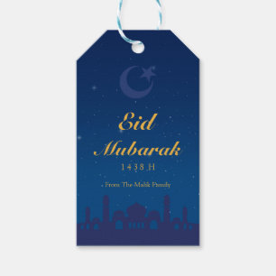 Eid Feier-Geschenk-Umbau mit Goldislamischem Geschenkanhänger