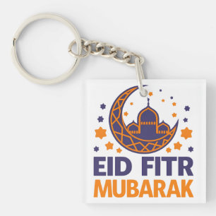 Eid Fitr Mubarak Happy Eid Al-Fitr muslimische Män Schlüsselanhänger