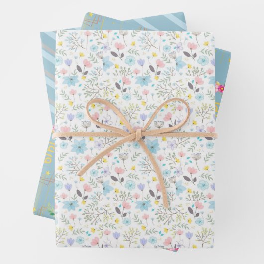 Eid floral geschenkpapier set (Beispiel)
