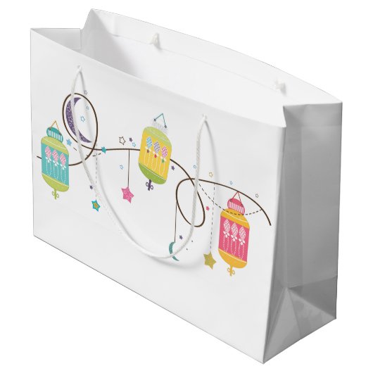 Eid Gift Bags Große Geschenktüte (Rückseite Schrägansicht)