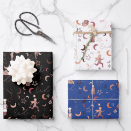 Eid Gift Wrapping Paper Sheets,19" x 29", Set 3 Geschenkpapier Set