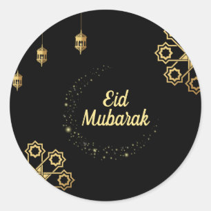 Eid goldener Mubarak fertigen besonders an Runder Aufkleber
