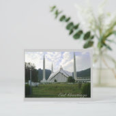 Eid Greetings_Faisal Mosque 1 Postkarte (Stehend Vorderseite)