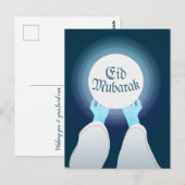 Eid Greetings Postkarte (Vorne/Hinten)