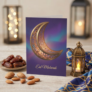 Eid-Laterne Mubarak Moderne Eid-Kunst Feiertagskarte