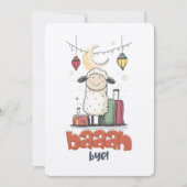 Eid Meme Funny Sheep LOLL HAHA | Baaah Bye! Einladung (Vorderseite)