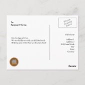 Eid "Minal Aidin Wal Faizin" Postkarte (Rückseite)