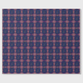Eid Mitternachtsblau/Magenta Geschenkpapier (Flach)