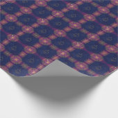 Eid Mitternachtsblau/Magenta Geschenkpapier (Ecke)