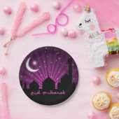 Eid Moscheen-lila Nacht - Papierplatte Pappteller (Party)