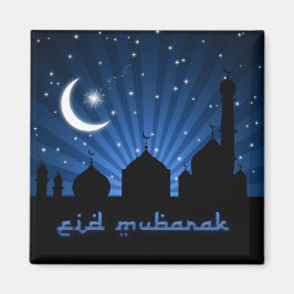 Eid Mosque Blue Night Magnet