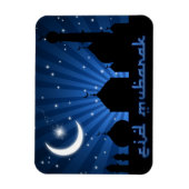 Eid Mosque Blue Night Magnet (Vertikal)