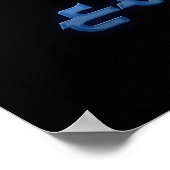 Eid Mosque Blue Night Poster (Ecke)