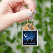Eid Mosque Blue Night Schlüsselanhänger (Hand)