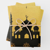 Eid_Mosque_GoldBlack Geschenkpapier Set (Beispiel)