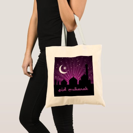 Eid Mosque Lila Night - Budget Tasche (Vorderseite (Produkt))