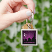 Eid Mosque Lila Night - Schlüsselanhänger (Hand)