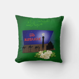 Eid Mubarak 3D Gruß - Kissen
