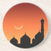 Eid Mubarak Abend Sky Sandstein Untersetzer (Vorne)