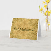 Eid Mubarak Adha Fitr golden schön Karte (Gelbe Blume)